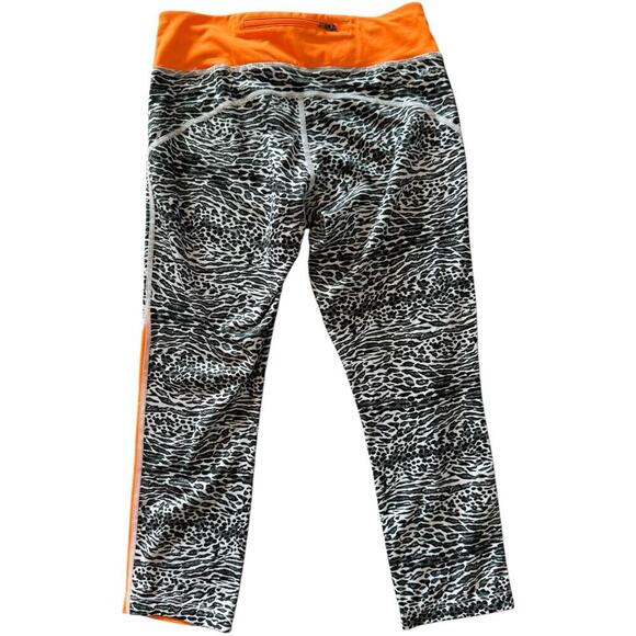 Nike Dri-FIT Orange & Leopard Print Leggings - Size S - Picture 2 of 5